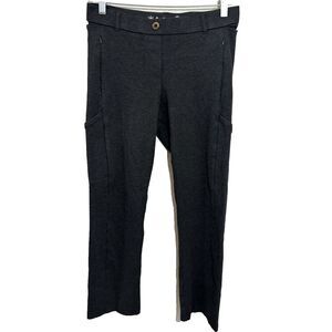Betabrand Pants Size Medium Petite Charcoal Gray Dress Pant‎ Yoga Straight
